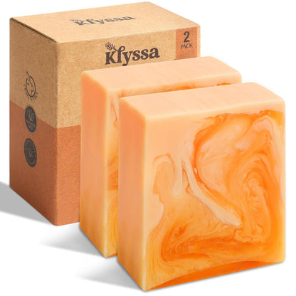 Klyssa Kojic Acid & Turmeric Brightening Soap - 2PC